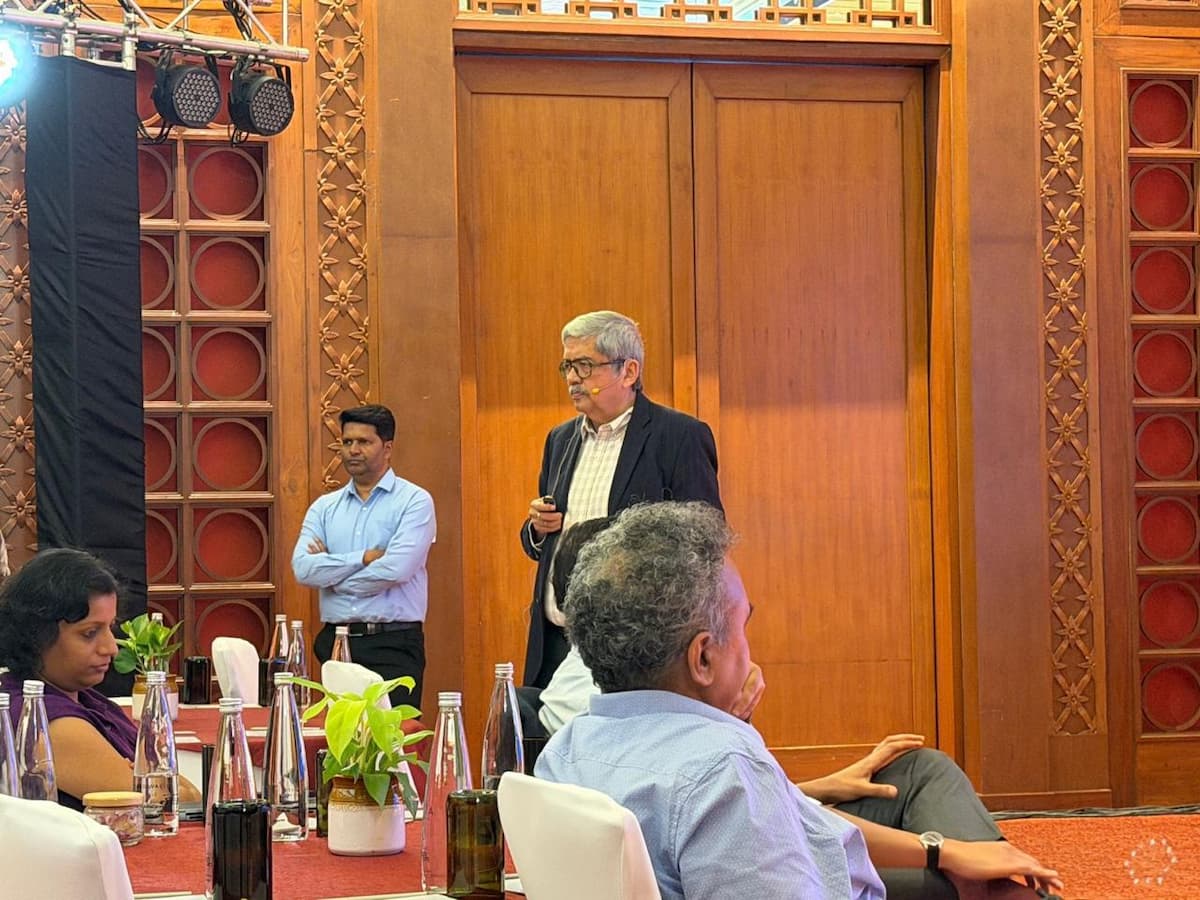 MSA Kumar presenting at the TATA Consumer Products session
